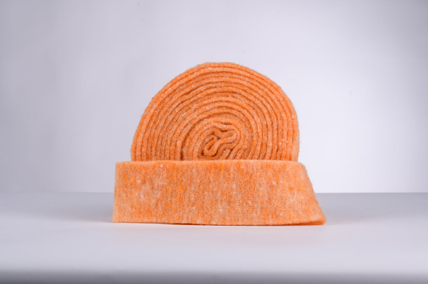 decorative 100% wool felt strip - mixed peach orange