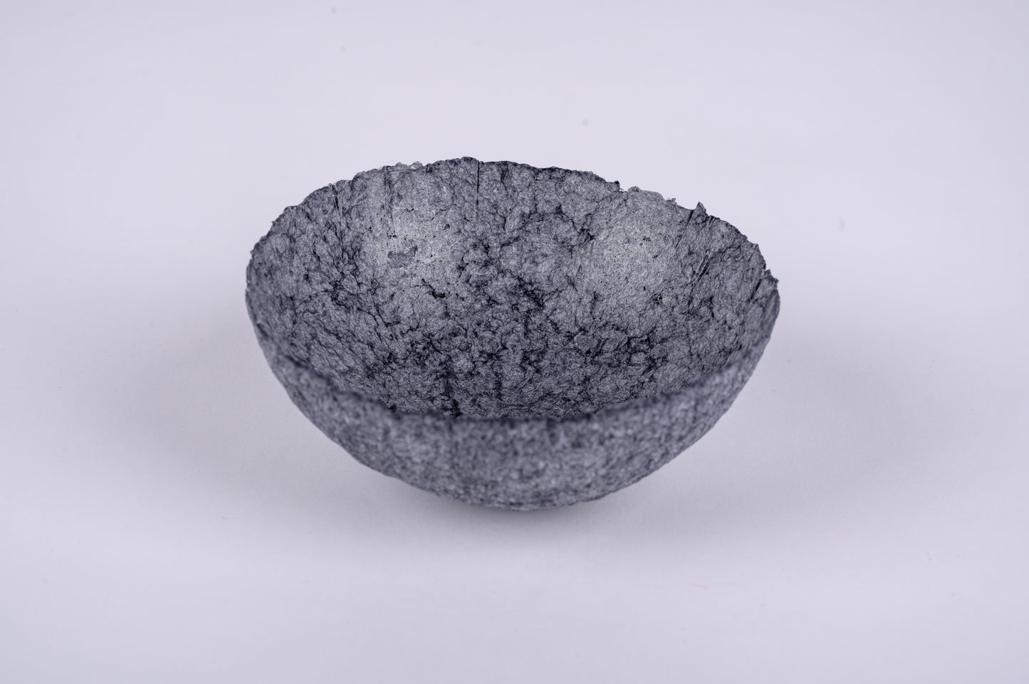 Paper Bowl - dark grey cement - size small