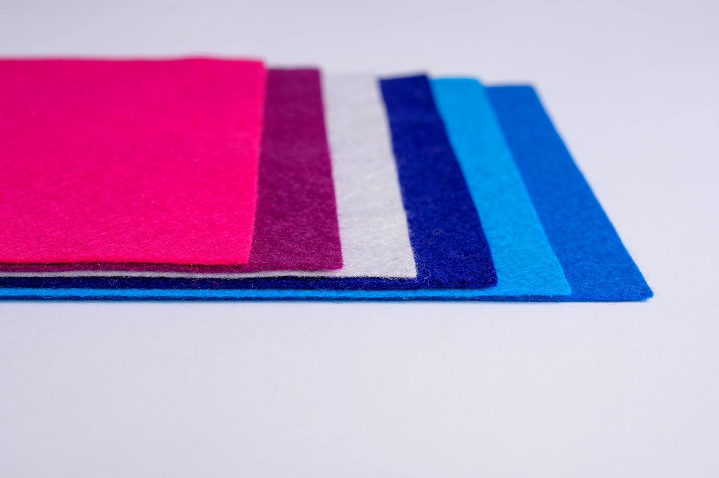 100% wool felt sheets | 1 mm thickness | set #3 of 6 colours