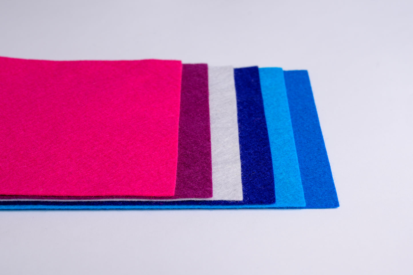 100% wool felt sheets | 1 mm thickness | set #3 of 6 colours