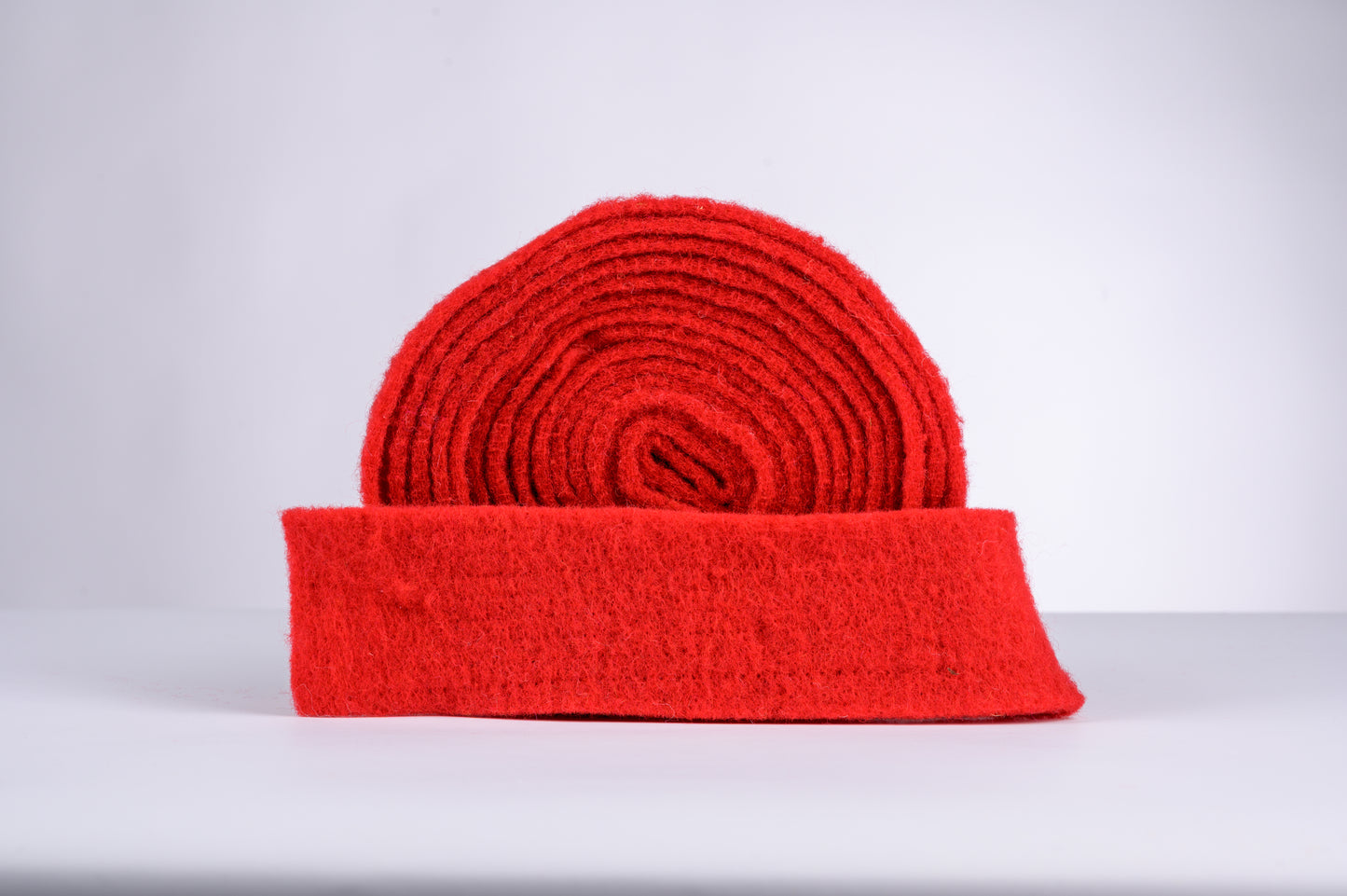 decorative 100% wool felt strip - red