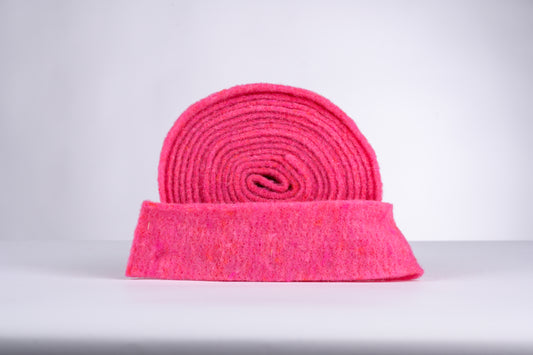 decorative 100% wool felt strip - strawberry