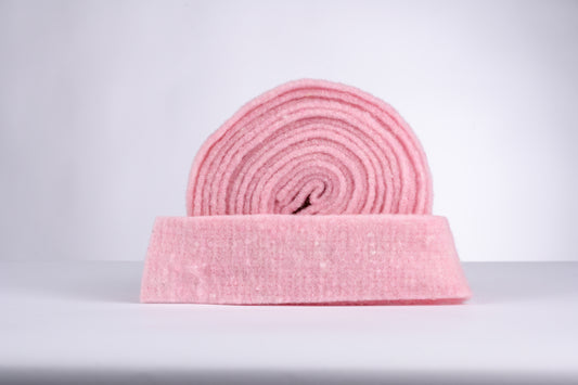 decorative 100% wool felt strip - pale pink