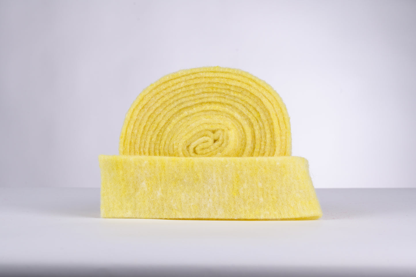 decorative 100% wool felt strip - sun yellow