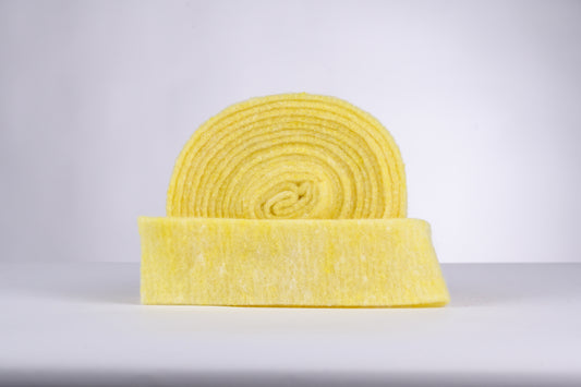 decorative 100% wool felt strip - sun yellow