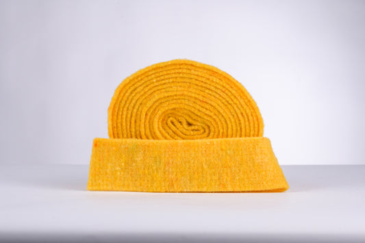 decorative 100% wool felt strip - sunflower