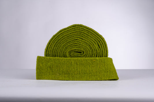 decorative 100% wool felt strip - moss green