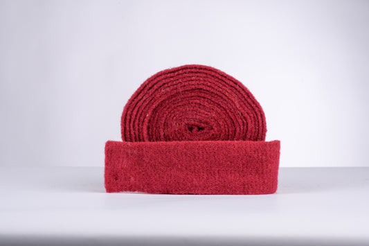 decorative 100% wool felt strip - cherry red
