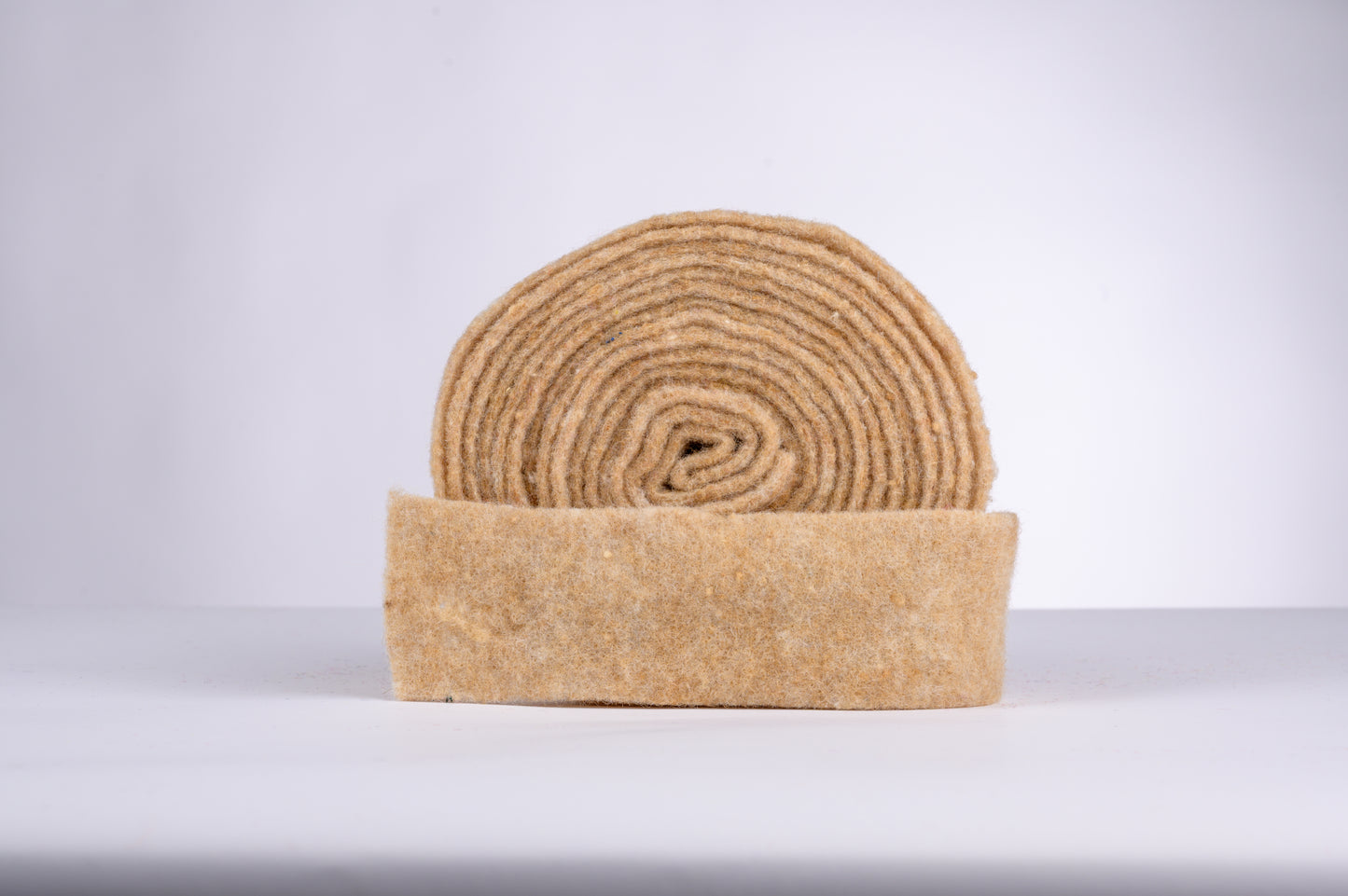 decorative 100% wool felt strip - nut brown