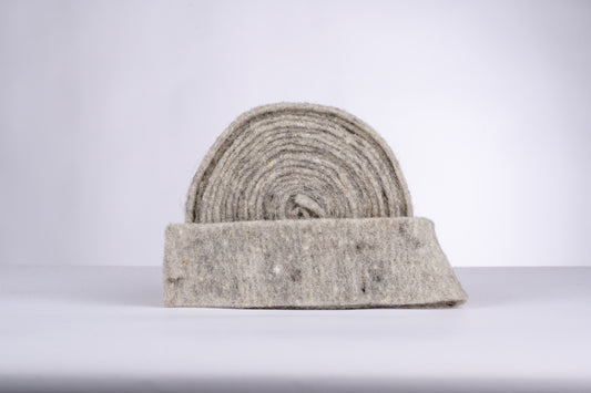 decorative 100% wool felt strip - beige