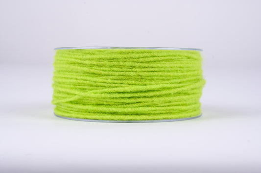 10 meters felt string - color green lime