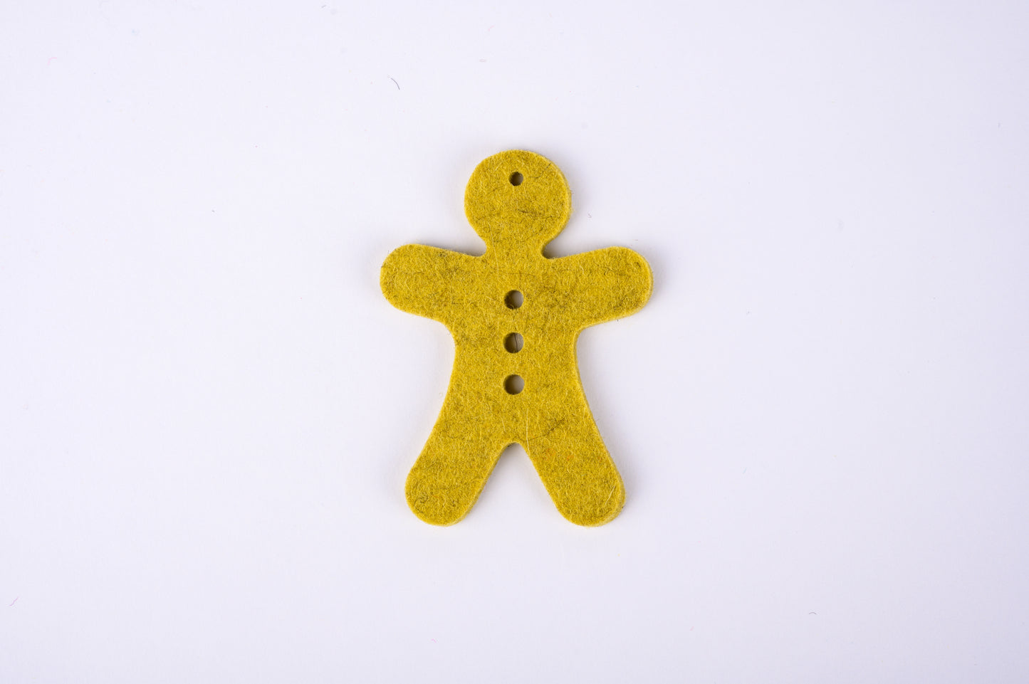 100% wool felt gingerbread men - set #2