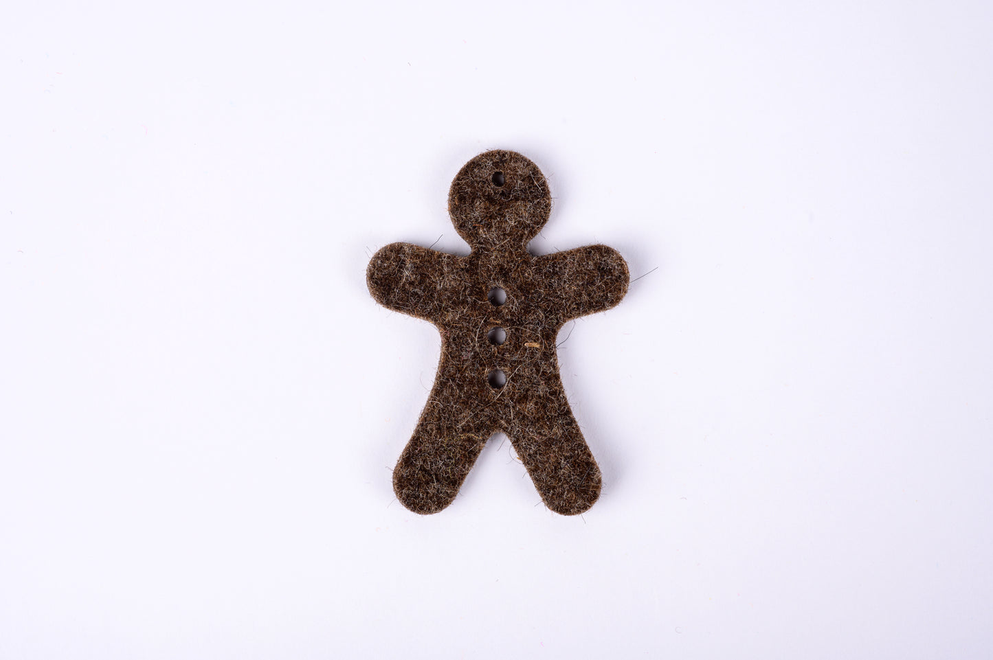 100% wool felt gingerbread men - set #2