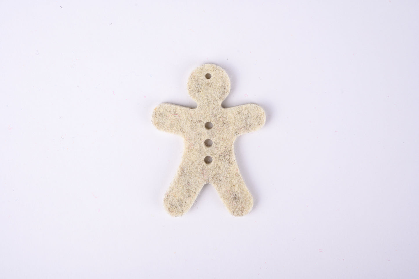 100% wool felt gingerbread men - set #2