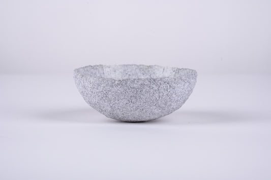 Paper Bowl - light grey cement - size small