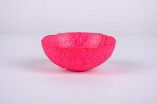 Paper Bowl - bright pink - size small
