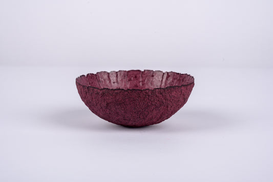Paper Bowl - pink maroon - size small